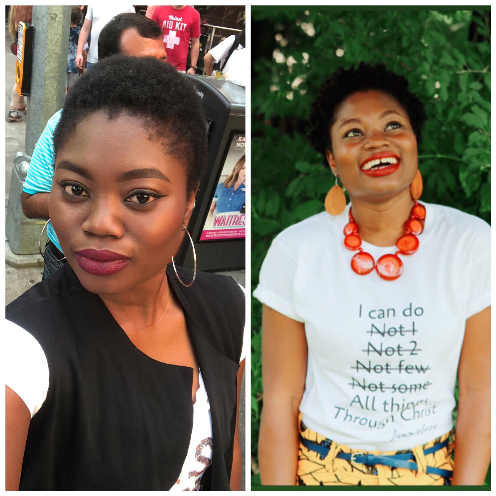 Jummie’s growth 1 year after she bigchopped due to postpartum hair loss - GlammedNaturallyOil