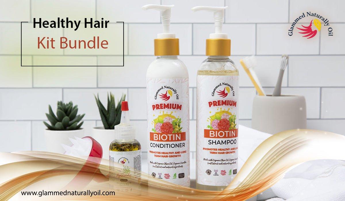 Top Products In Our Best Healthy Hair Kit Bundle - GlammedNaturallyOil
